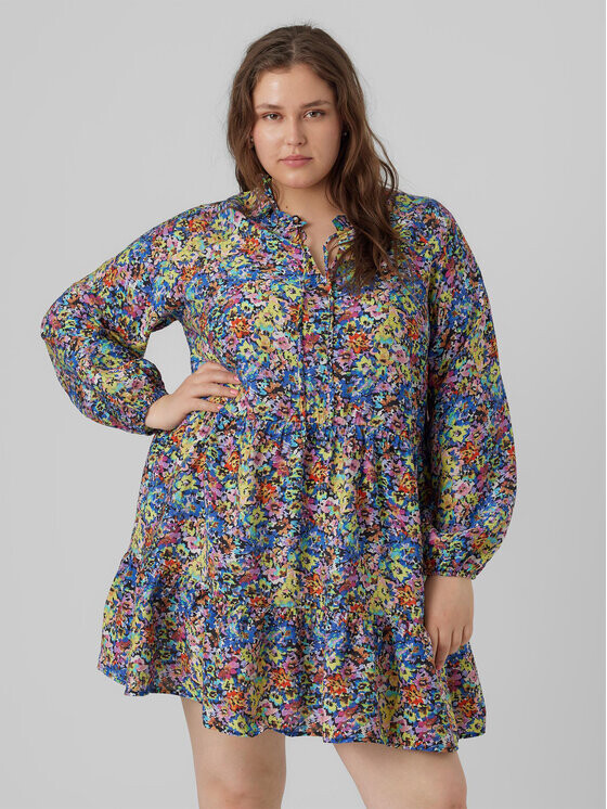 

Летнее платье свободного кроя Vero Moda Curve, мультиколор