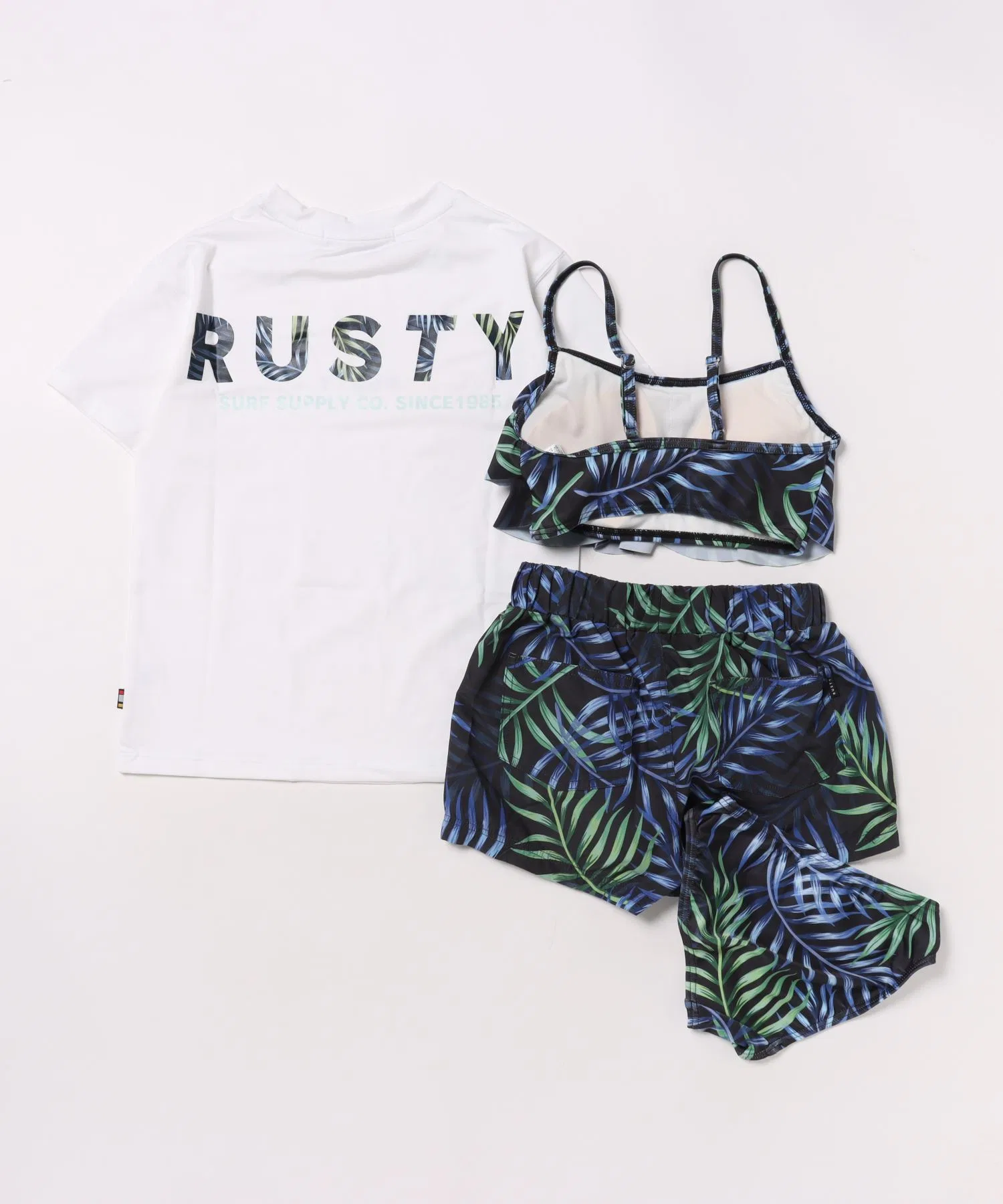 【RUSTY】Детский купальник-танкини, комплект из 4 предметов — фото 2