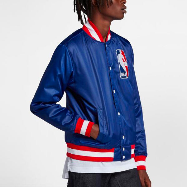 Майка Nike SB x NBA Bomber Crossover Skateboard Casual Sports baseball uniform Jacket Blue, синий — фото 3