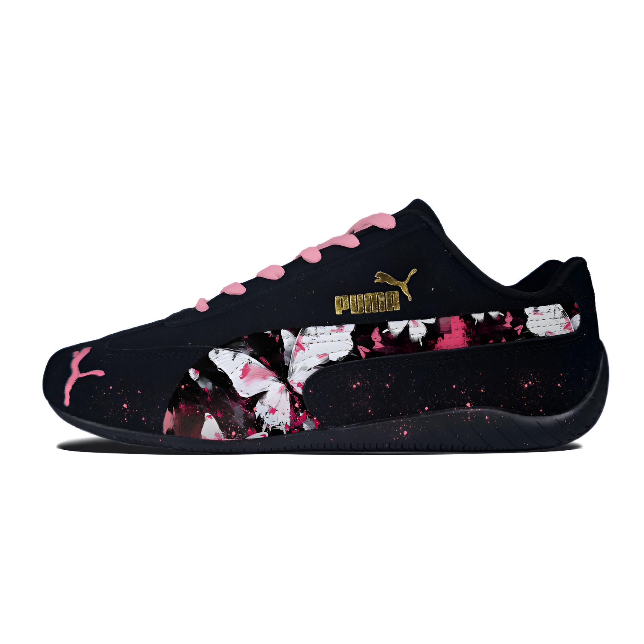 

Puma Скейтбордные кроссовки Speedcat Pink Ink Butterfly из натуральной кожи, черный, унисекс