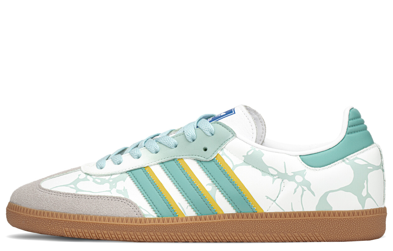 

Кроссовки adidas originals SAMBA OG Skateboarding Shoes Unisex Low-top White/blue, синий/белый