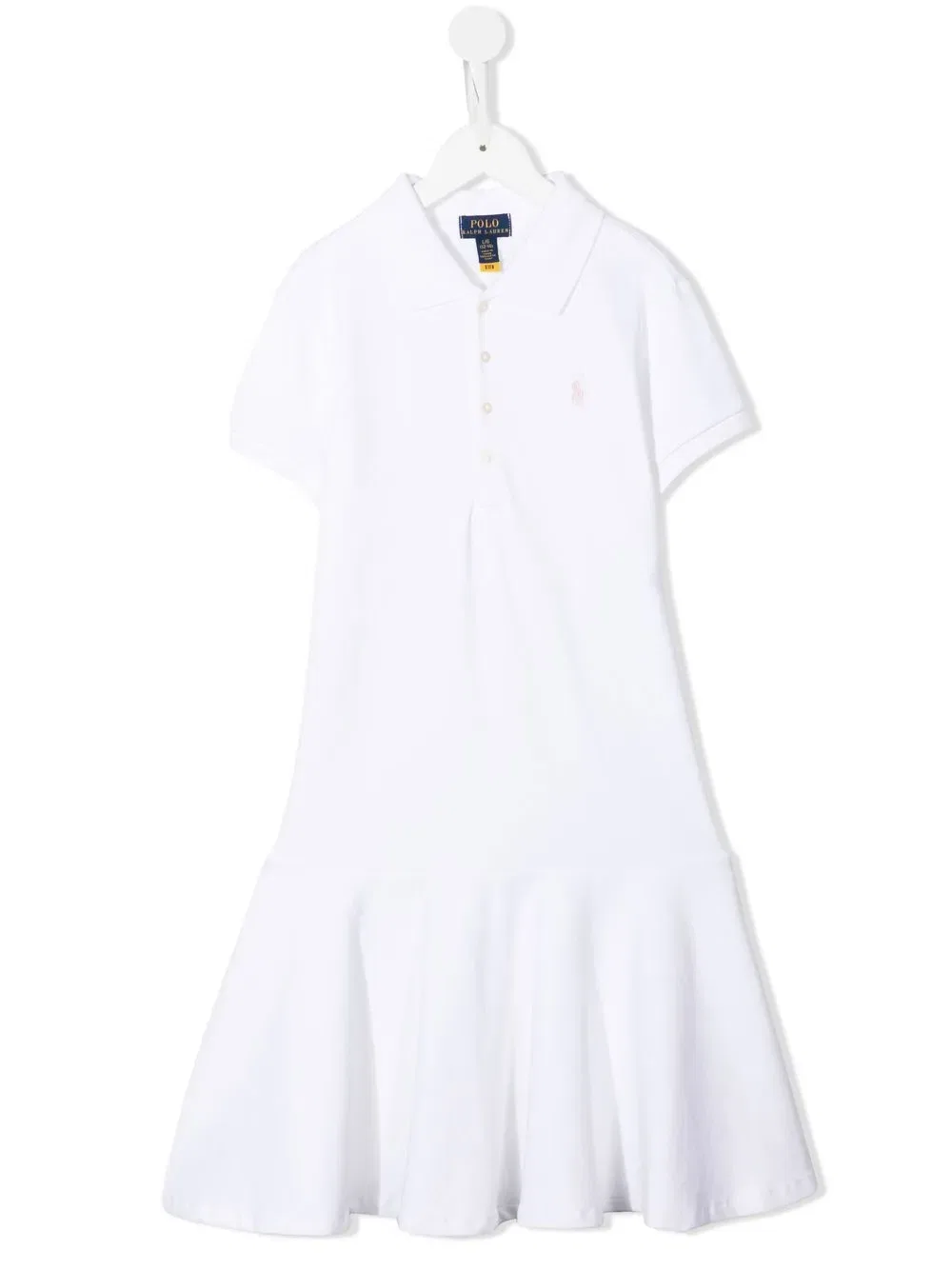 Платье-рубашка Polo Pony Polo Ralph Lauren Kids, белый