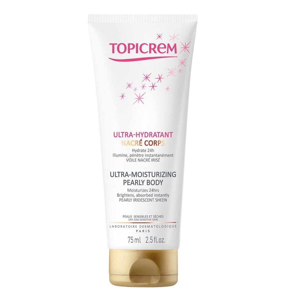 

Topicrem, Ultra-moisturizing Pearly Body, увлажняющий крем для тела, 75 мл