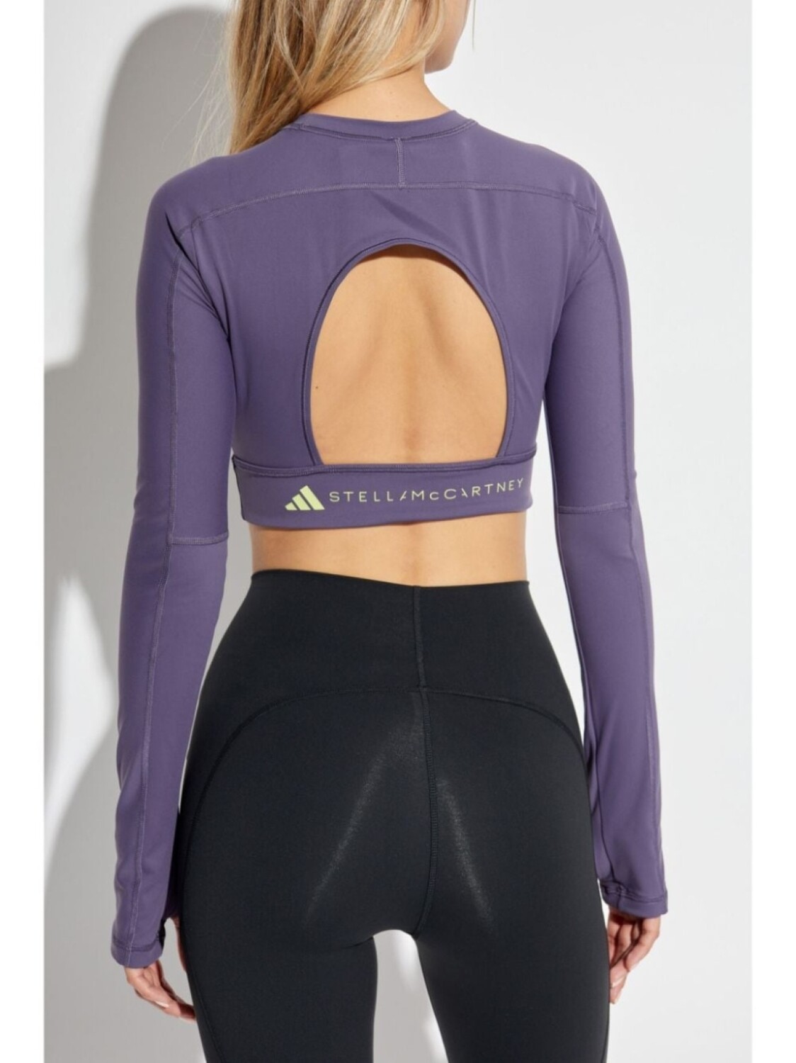 Adidas by Stella McCartney топ для йоги TrueStrength, фиолетовый — фото 4