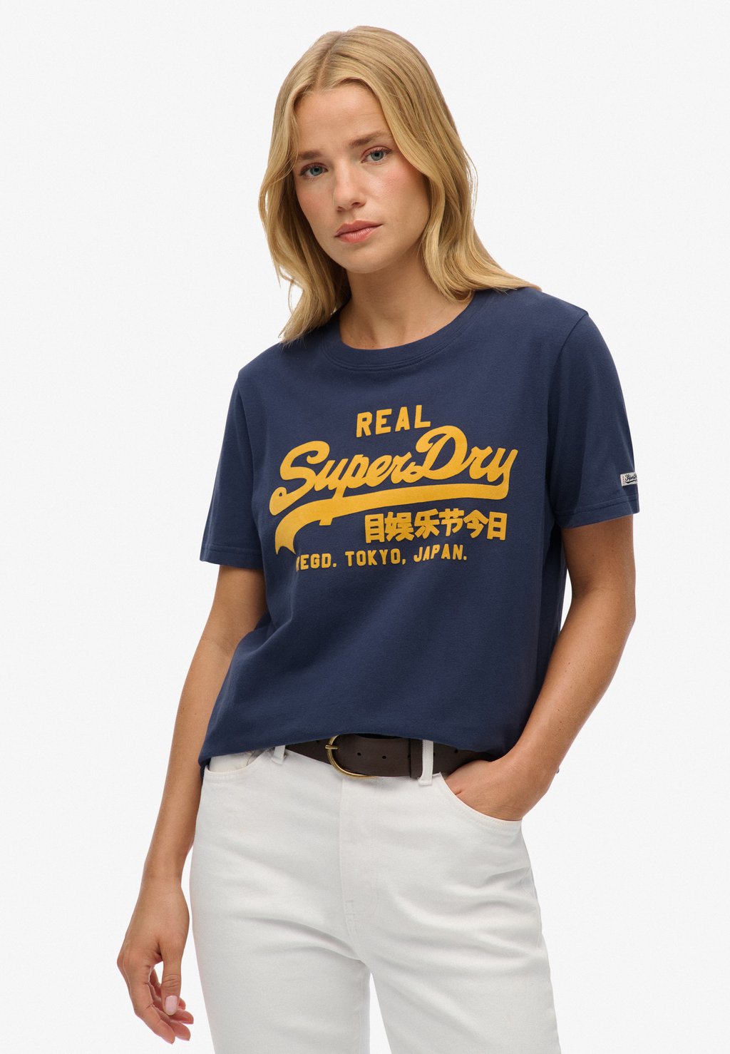 

Футболка с принтом Superdry, синий