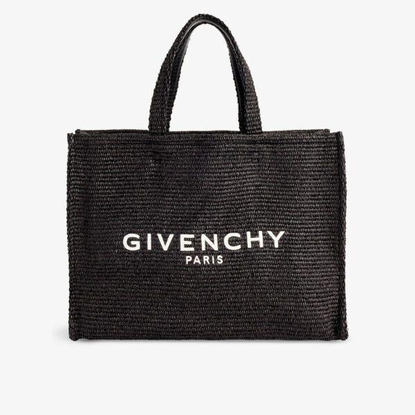 

Сумка-Тоут G-Tote среднего размера из рафии Givenchy, черный