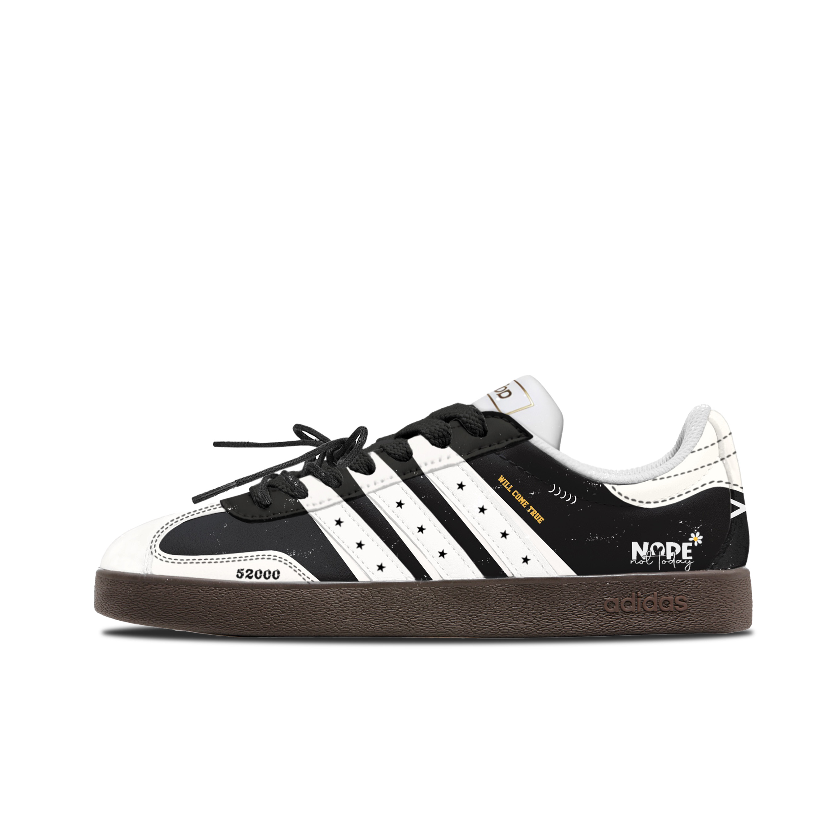 

Adidas Neo Кроссовки для скейтбординга VL Court 20 Nostalgic Wander, низкие, с кожаной подкладкой и амортизацией, износостойкие, унисекс, черные