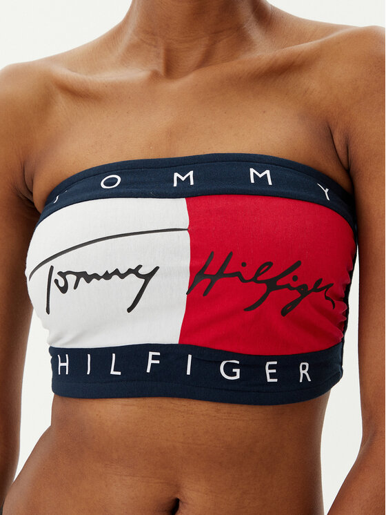 Бюстгальтер без косточек UW0UW05608 Tommy Hilfiger, синий — фото 3