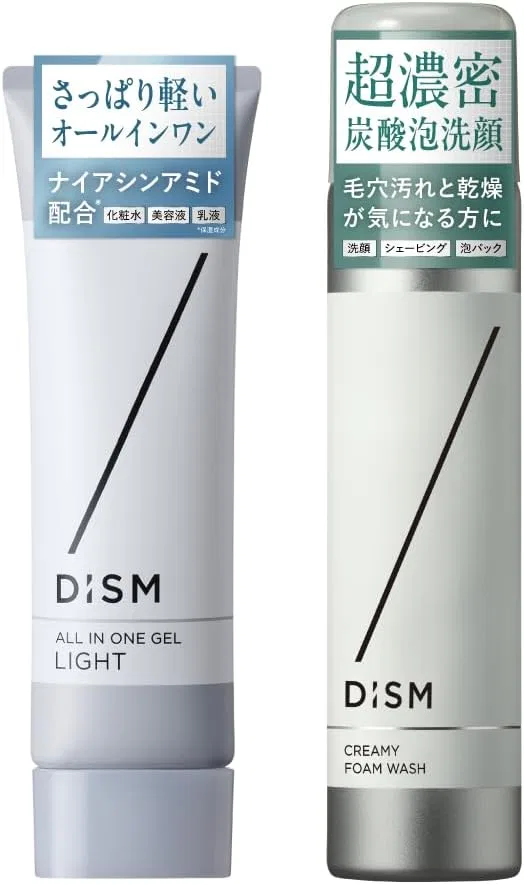 Набор для ухода за кожей All-in-One Gel Light + Creamy Foam Wash Dism, 2 шт