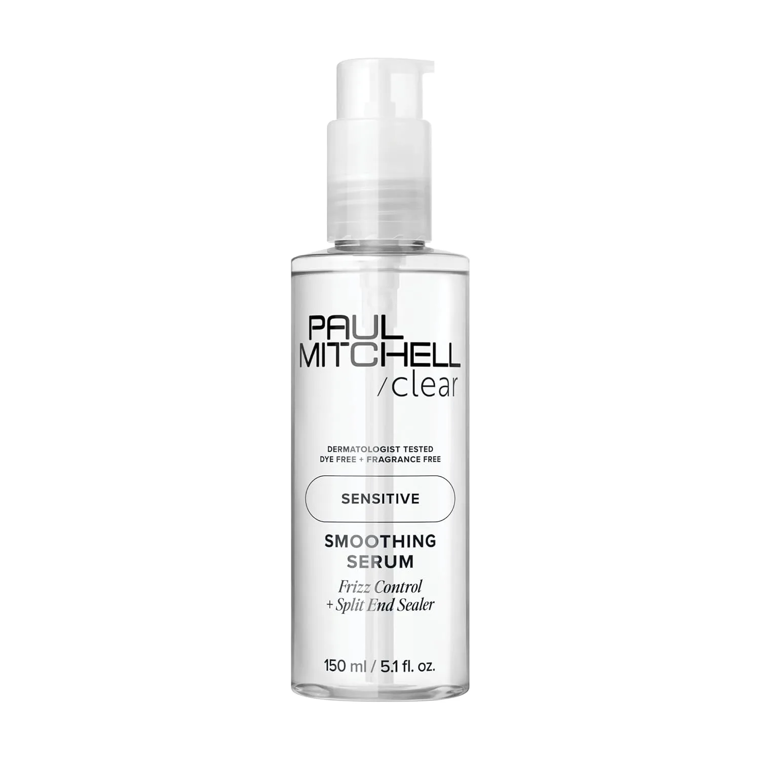 Сыворотка для разглаживания волос Paul Mitchell Clear Smoothing Serum, праймер для укладки феном, без отдушек, для чувствительной кожи головы. 151 мл (1 шт.)