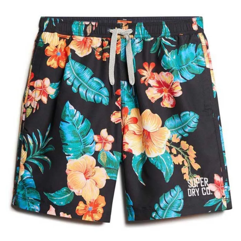 

Шорты для плавания Superdry Hawaiian Print 16´´, черный