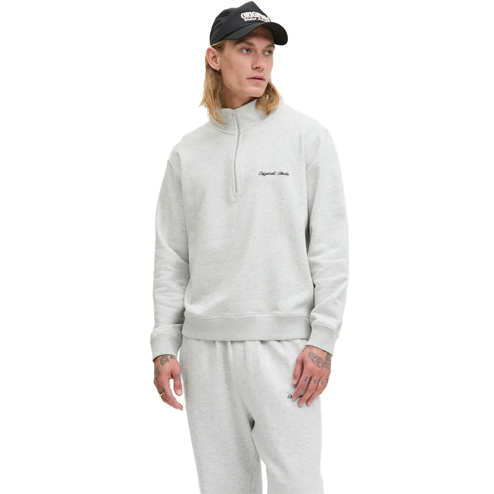 

Толстовка Jack & Jones Norrebro Emb half zip, белый