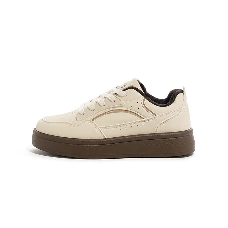 

Скользостойкие, износостойкие, дышащие низкие детские кроссовки для скейтбординга beige Babaya, бежевый