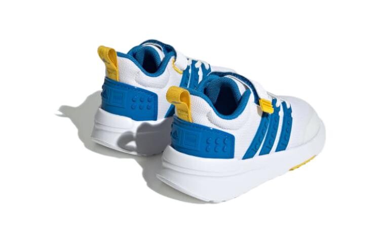 Кроссовки Adidas LEGO X Racer TR21 EL I 'White Shock Blue', белый/синий — фото 3