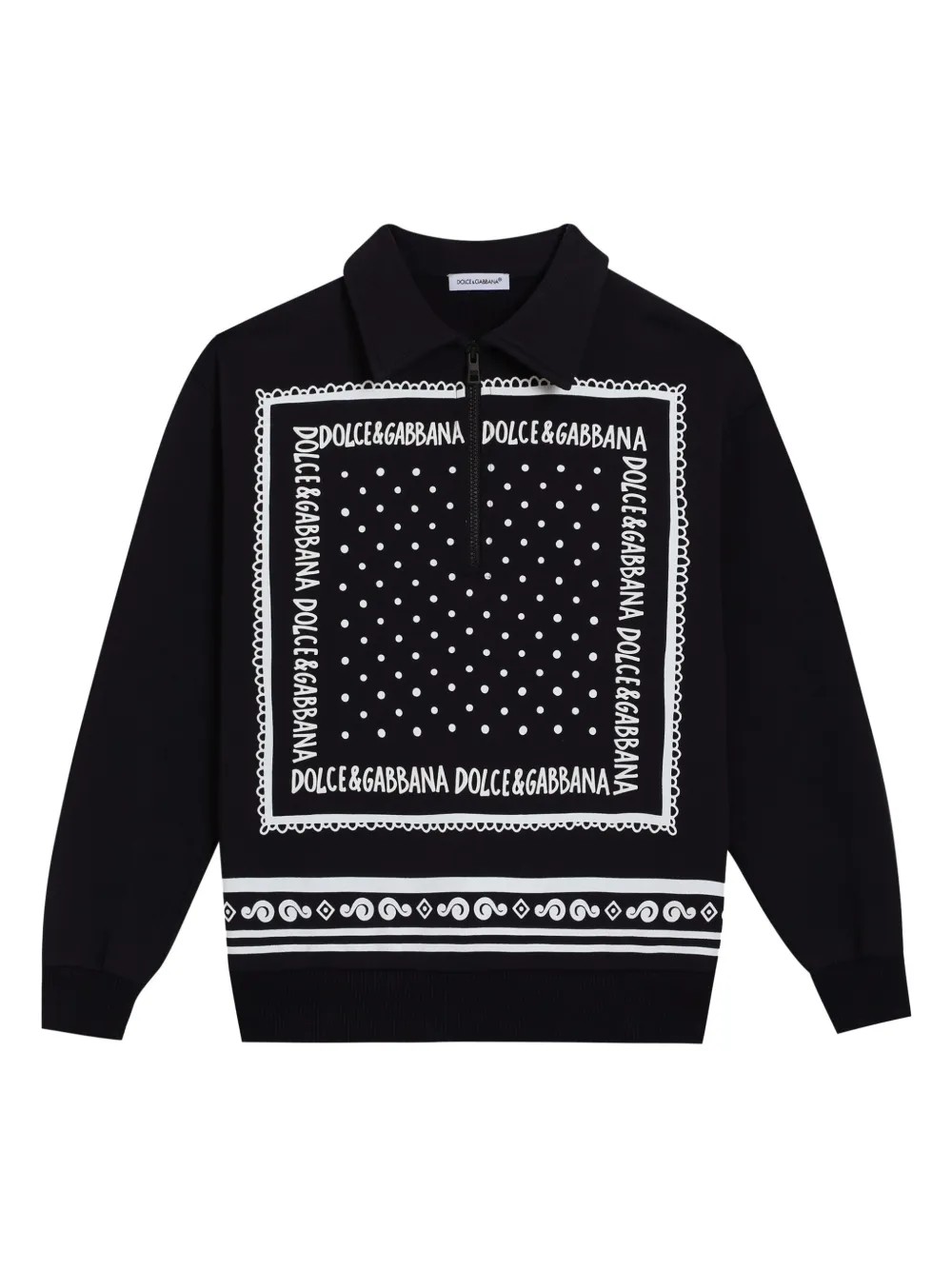 

Толстовка с принтом Dolce & Gabbana Kids, синий