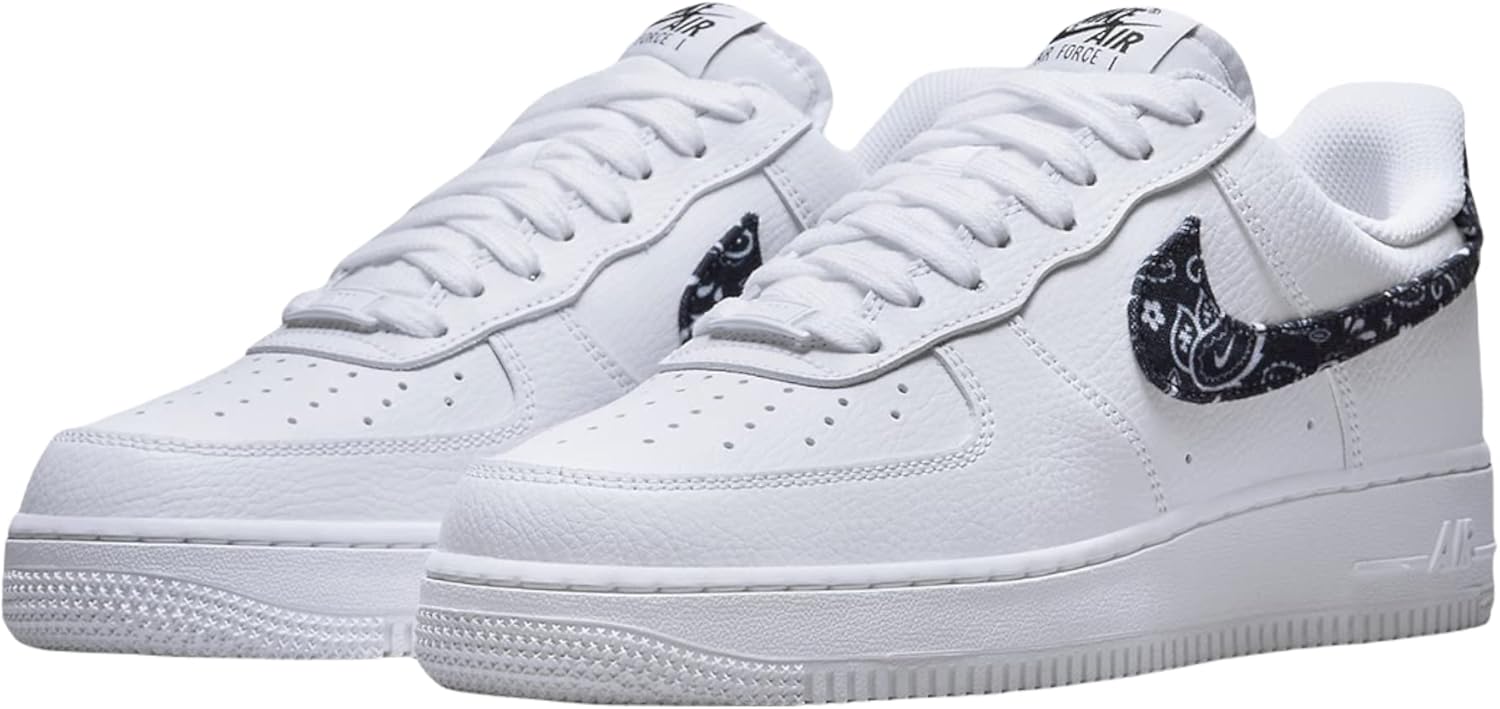 Мужские кроссовки Nike Air Force 1, белый/черный — фото 3