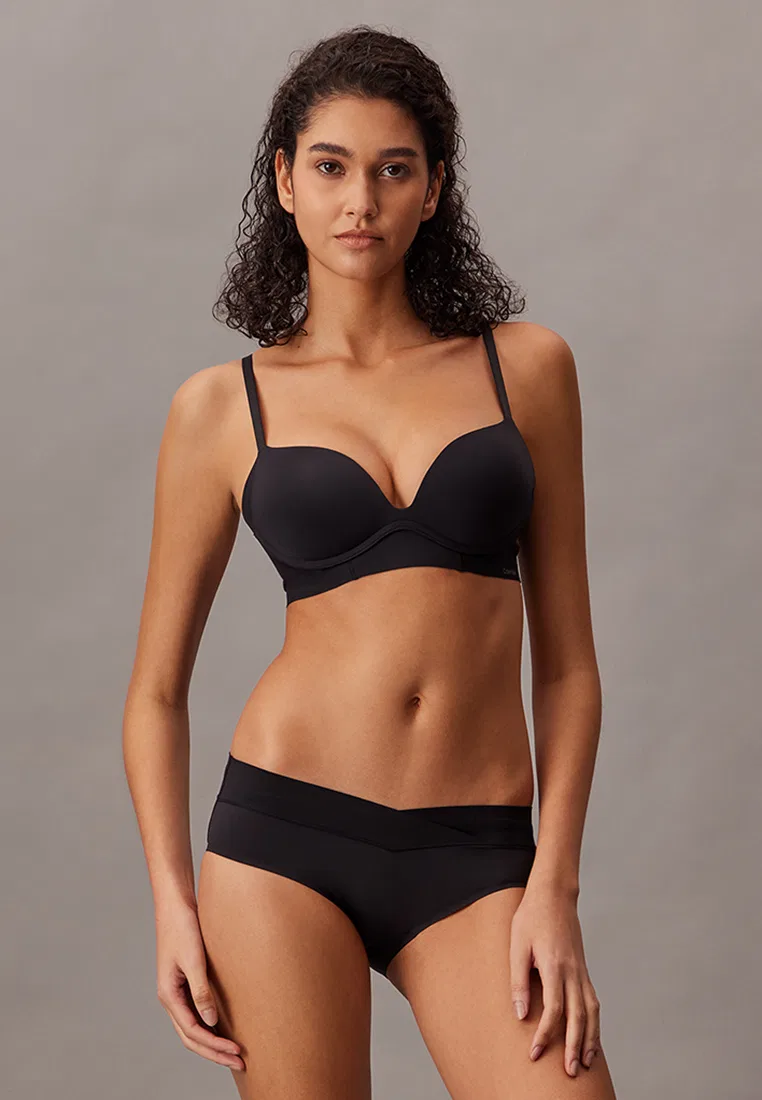 Бюстгальтер пуш-ап, невидимый, Calvin Klein, черный