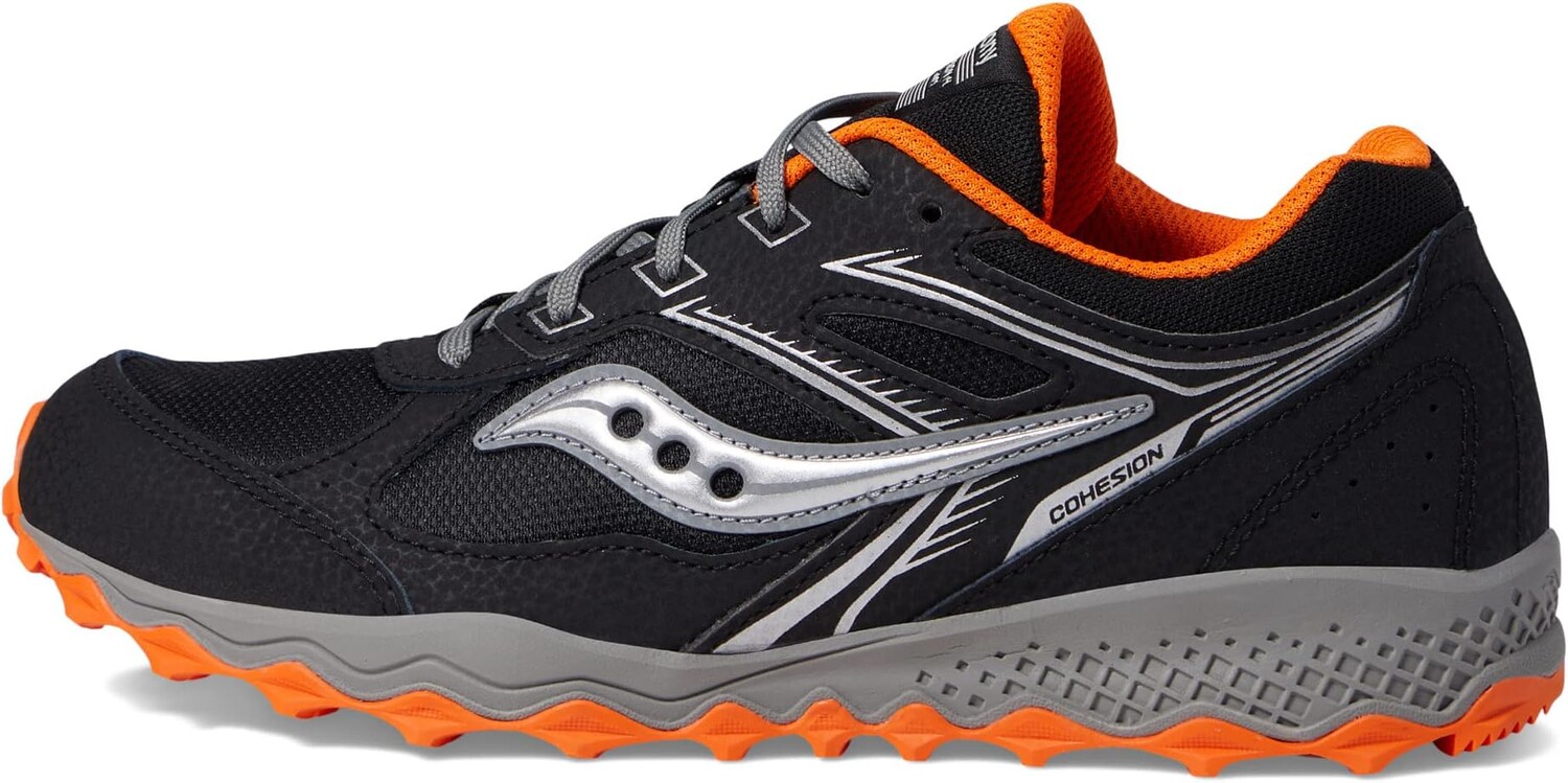 Кроссовки Saucony Kids Cohesion TR14 LTT Trail Running Shoe  Saucony Kids, цвет Black/Orange — фото 4