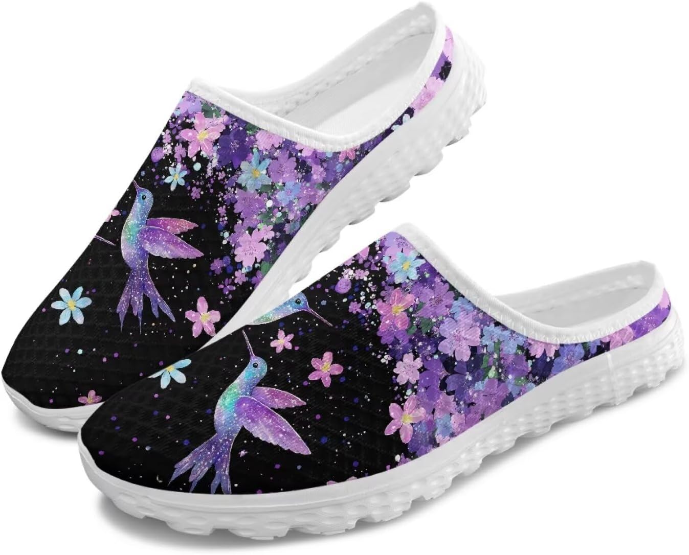 

Полуботинки-тапочки, повседневные спортивные туфли без шнурков, прогулочные мюли с противоскользящей подошвой для дома и улицы, женские Tomeusey, фиолетовый