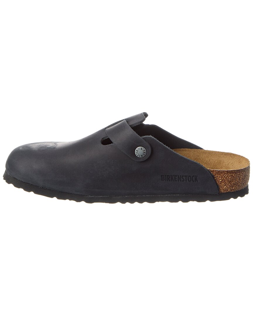 Сабо Birkenstock Boston Oiled Leather, черный — фото 2