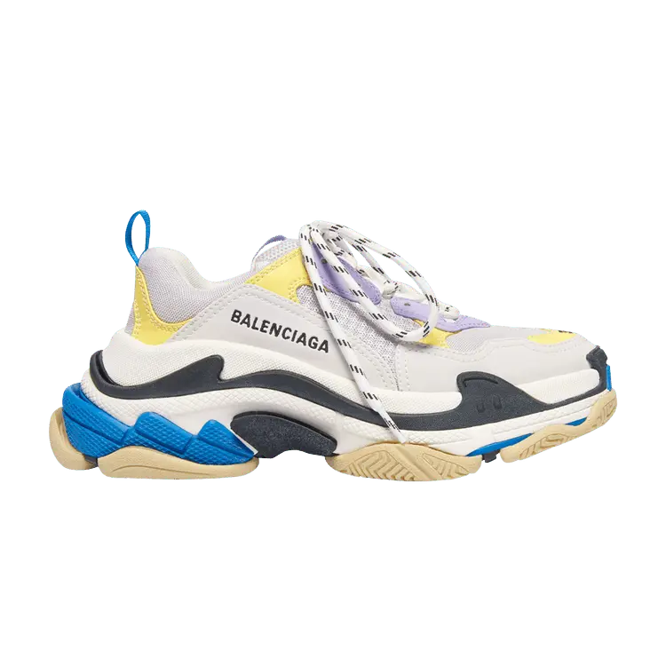 Кроссовки Balenciaga Balenciaga Wmns Triple S 'Purple Yellow', белый