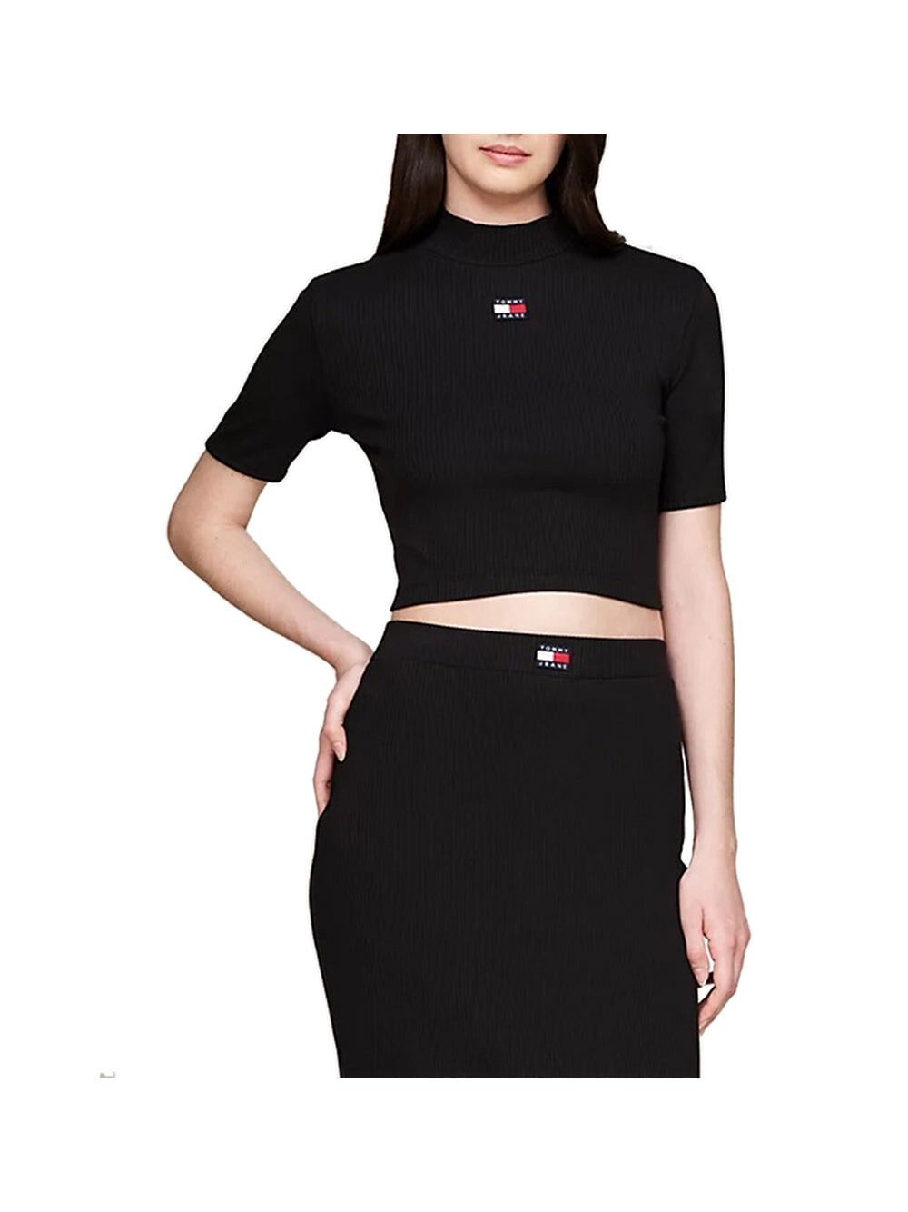 

Черный женский топ Tommy Jeans