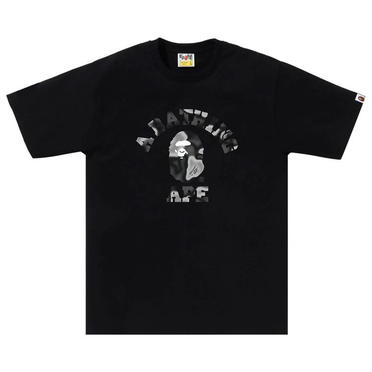

Футболка BAPE Liquid Camo College Tee, Black/Black