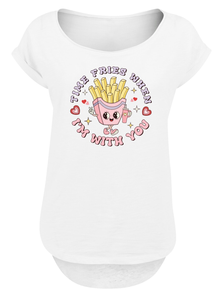 

Рубашка F4NT4STIC Time Fries when I am with you Valentinstag, белый