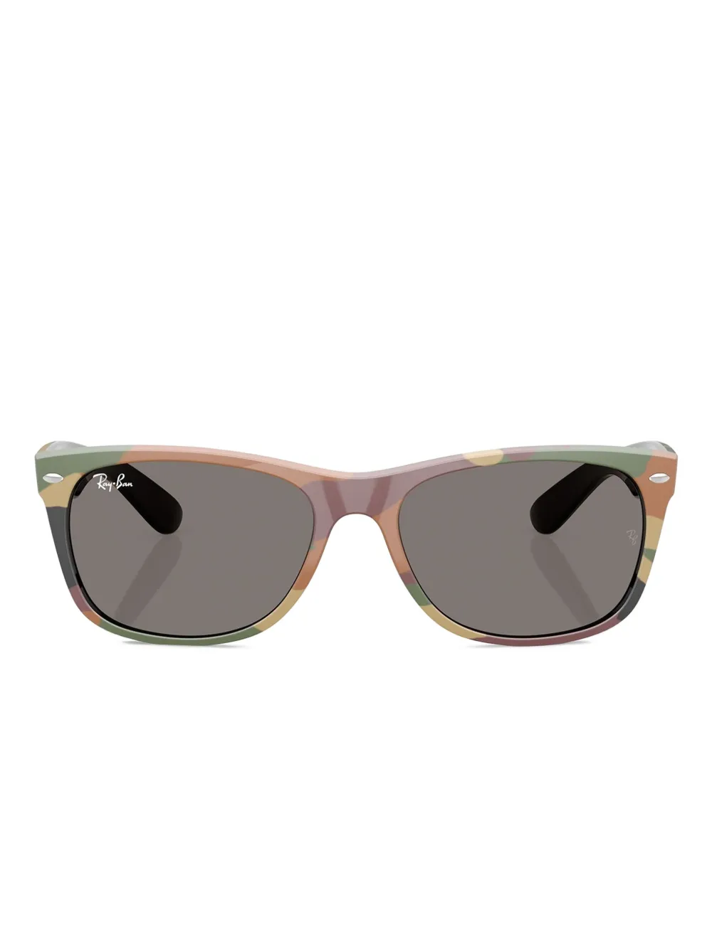

Солнцезащитные очки New Wayfarer в квадратной оправе Ray-Ban, черный