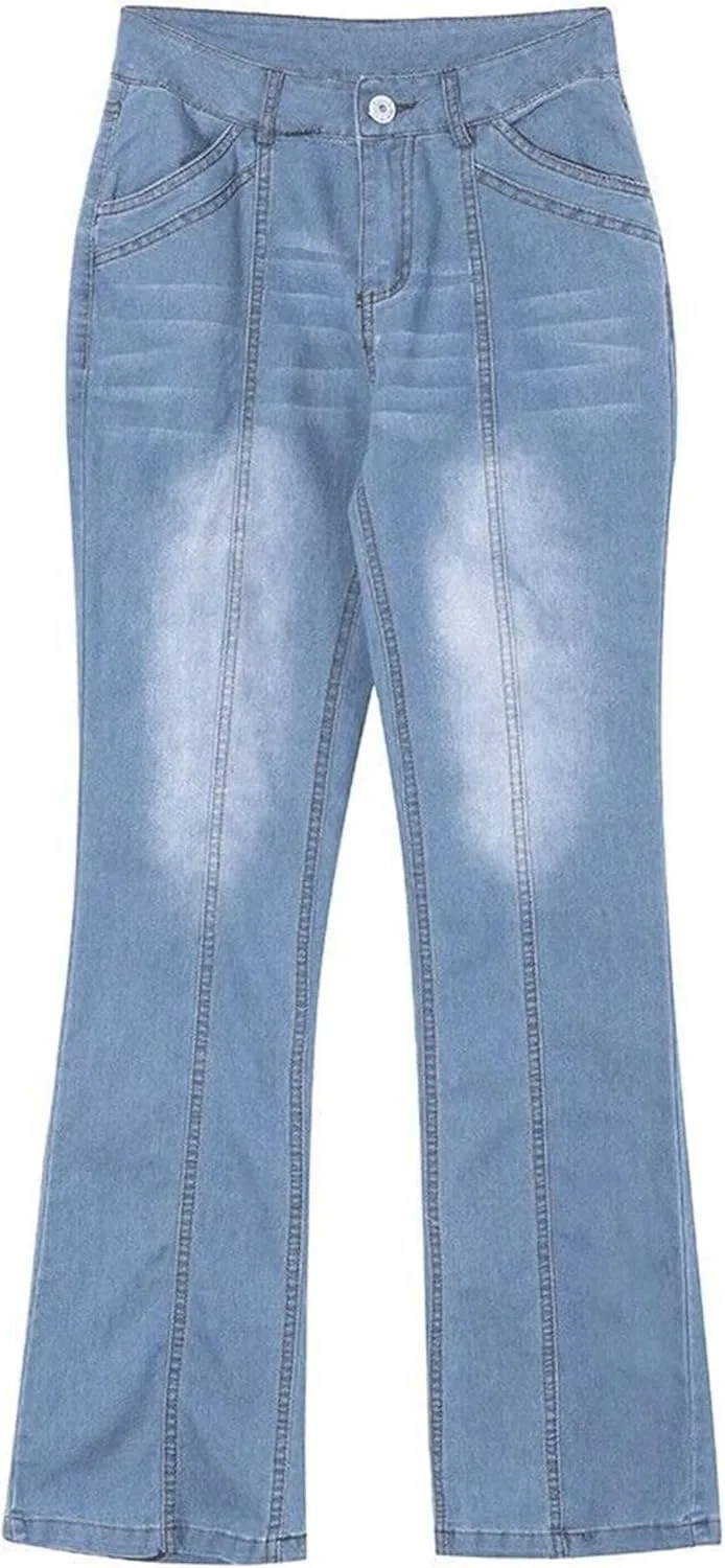 Джинсы клеш, Wide Leg Denim, Light Blue — фото 4