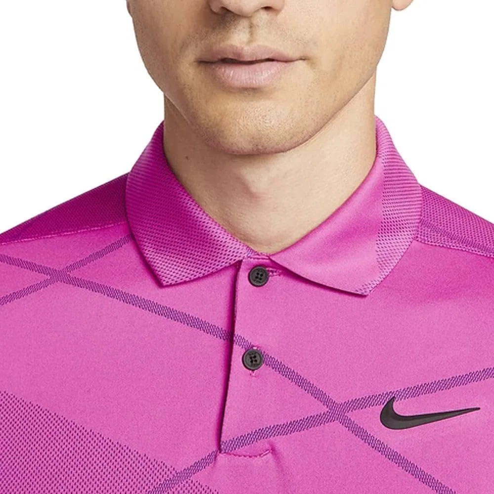Мужская поло-рубашка для гольфа Nike Dri-FIT Vapor Pink Prime/Black DH0820-642 — фото 4