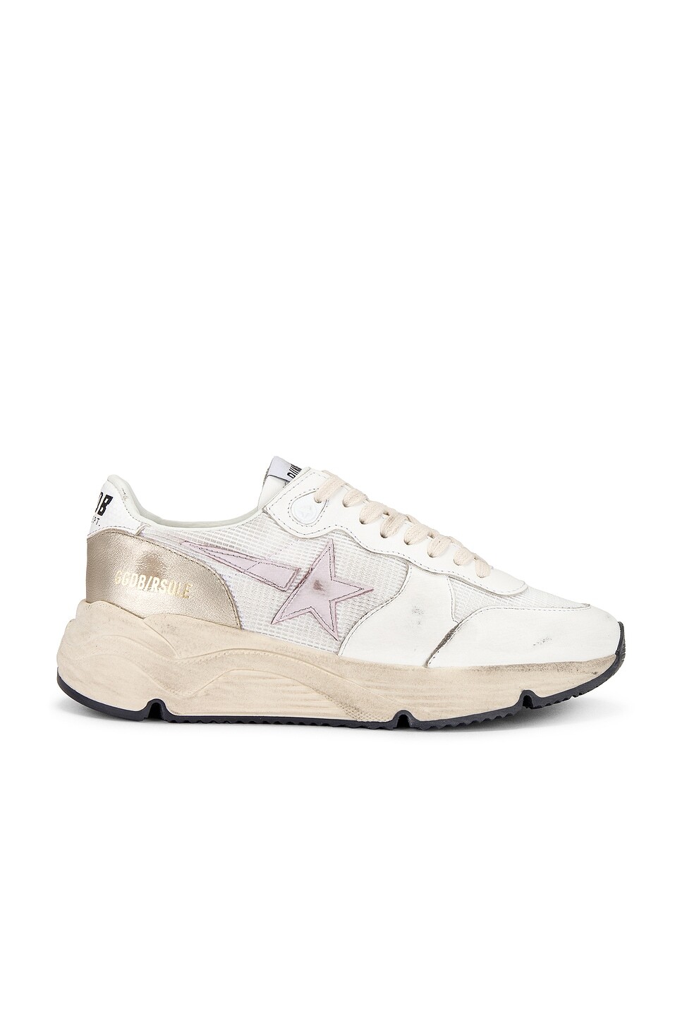 

Беговые кроссовки Golden Goose, цвет White, Orchid Hush, & Platinum