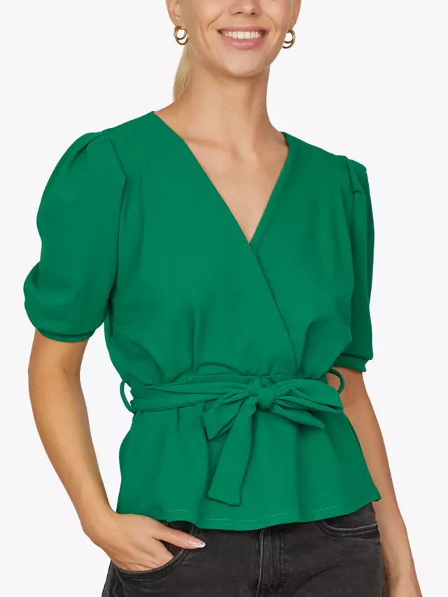 

Топ Sisters Point Nasa Short Sleeve Wrap, цвет cactus