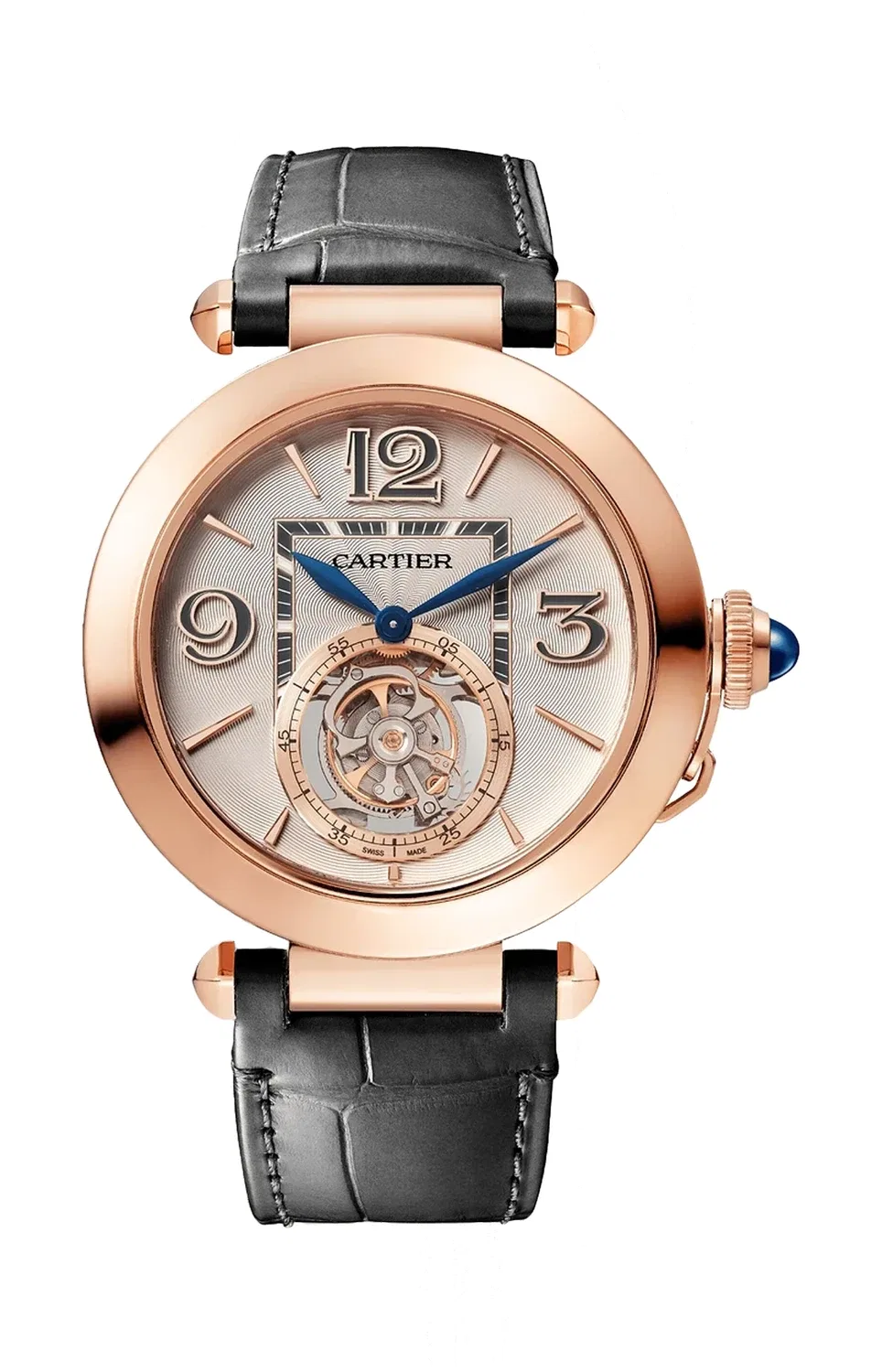 PASHA DE CARTIER, 41 ММ, РОЗОВОЕ ЗОЛОТО, ТУРБИЙОН - WHPA0010, золотой