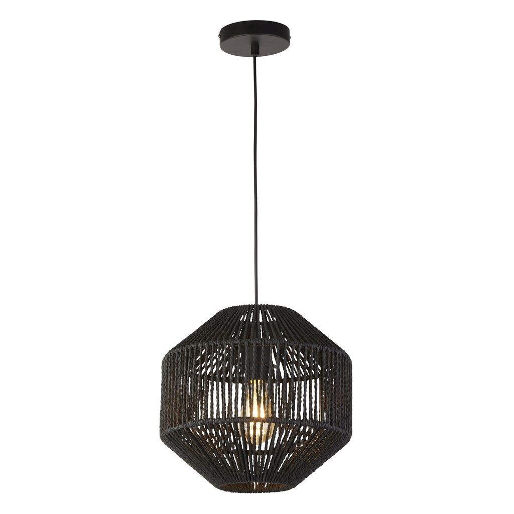 

WICKER Подвесной светильник с 1 лампочкой, черный WICKER Searchlight