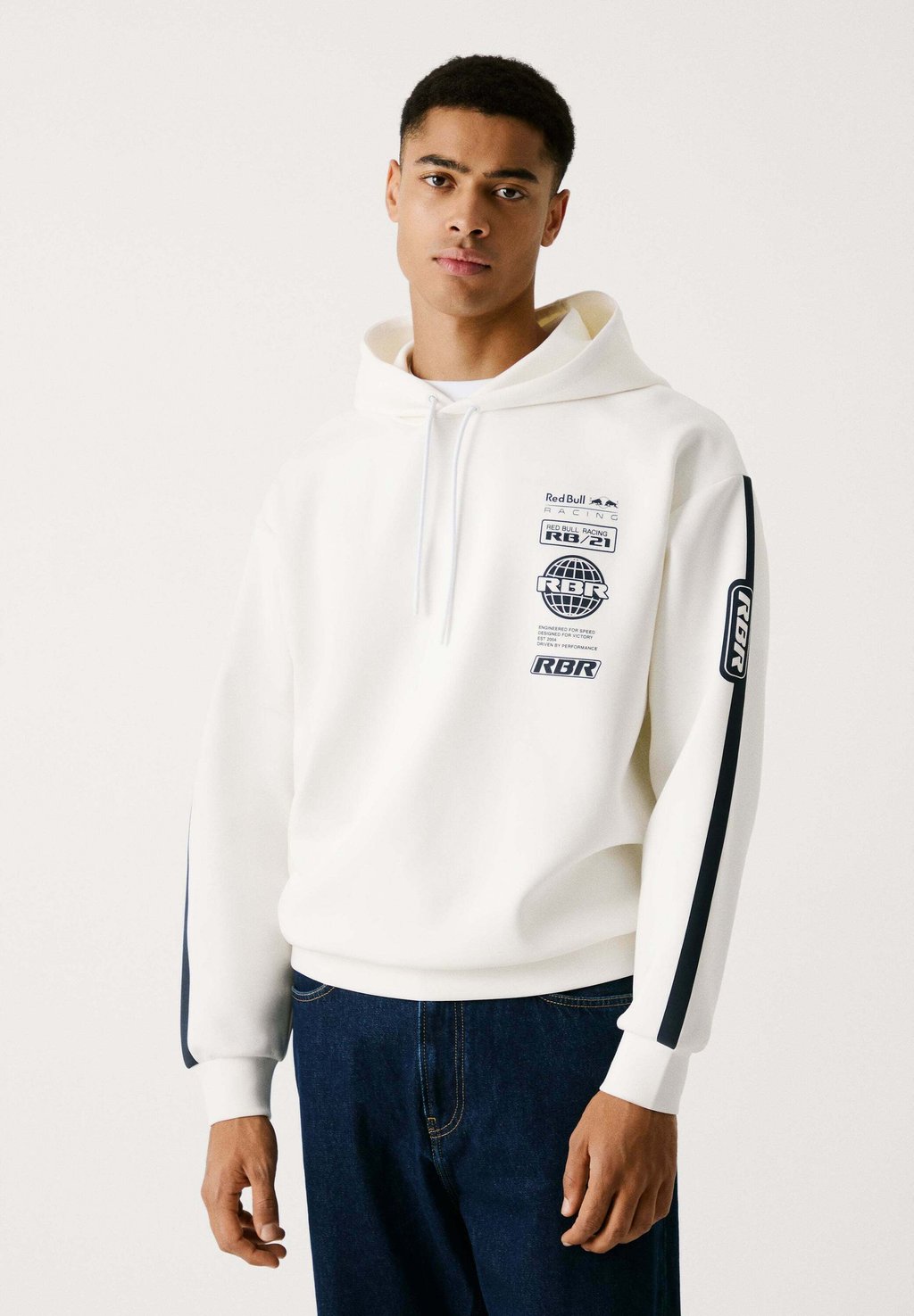 

Толстовка с капюшоном LOGO STACK Red Bull Racing x Pepe Jeans, слоновая кость