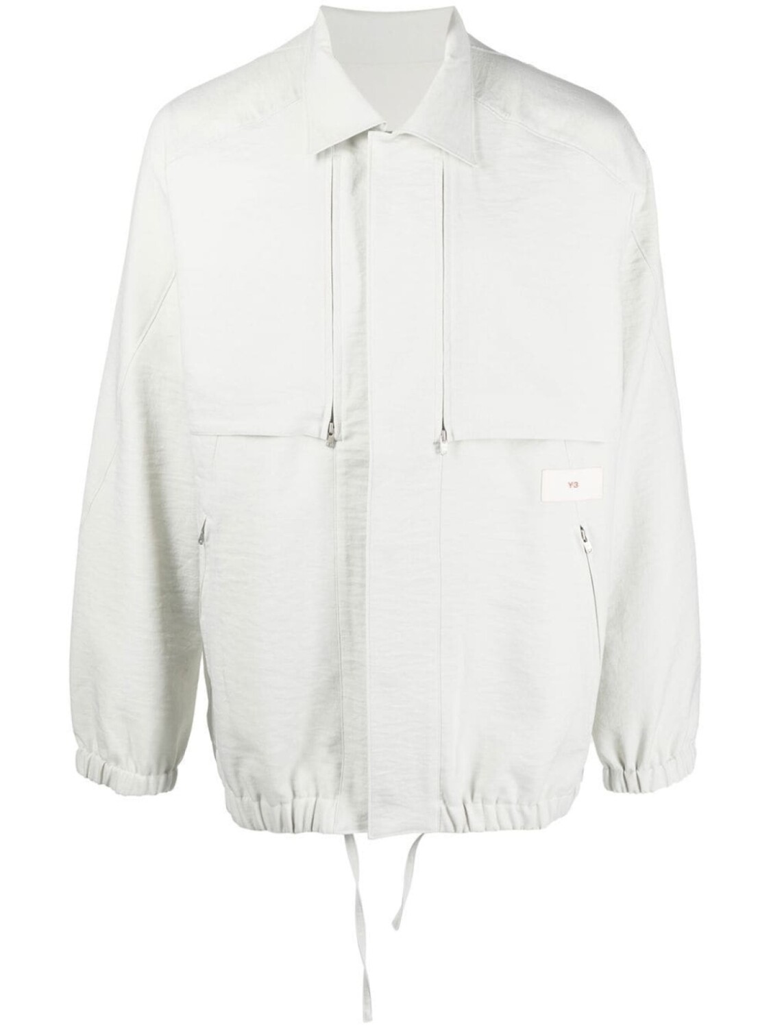 

Y-3 concealed front-fastening jacket, серый
