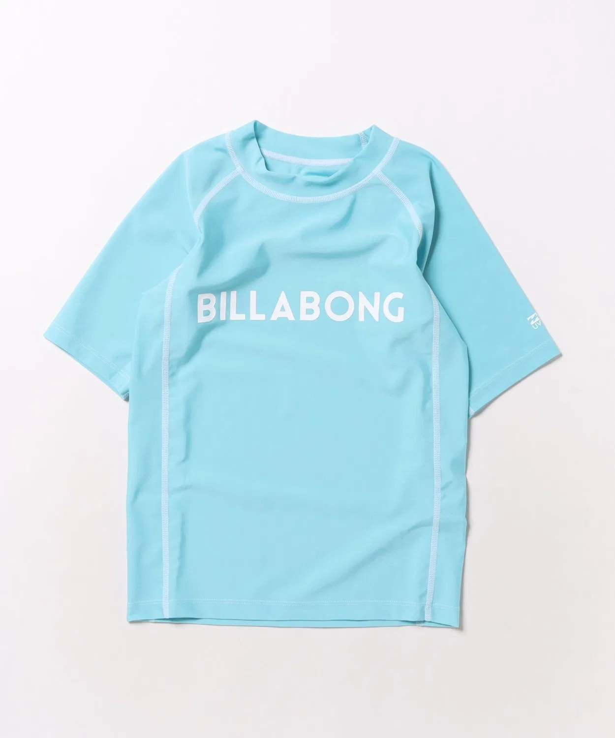 Рашгард Billabong с коротким рукавом, из переработанного полиэстера, для мальчиков, светло-голубой
