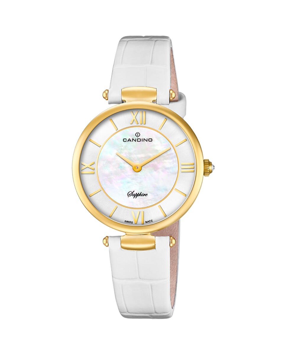 

C4670/1 Lady Elegance женские кожаные часы белого цвета Candino, белый