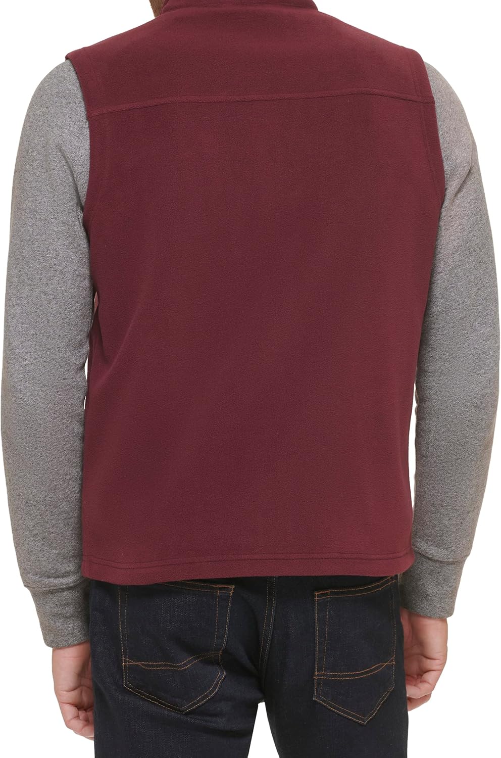 Легкий мужской жилет Tommy Hilfiger Polar Fleece, Burgundy — фото 4
