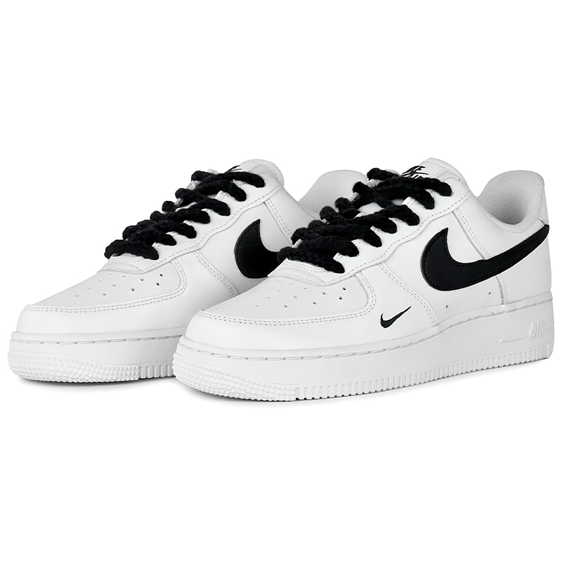 Кроссовки Nike Air Force 1 износостойкие и легкие низкие для скейтбординга унисекс черно-белые черно-белые подарочная коробка 4, цвет Black White-Gift Box 4 — фото 4