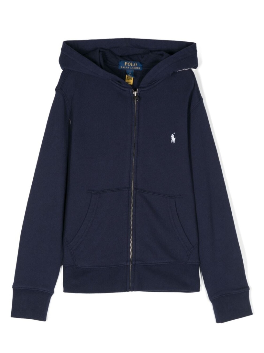 

Ralph Lauren худи на молнии с вышивкой Polo Pony, синий