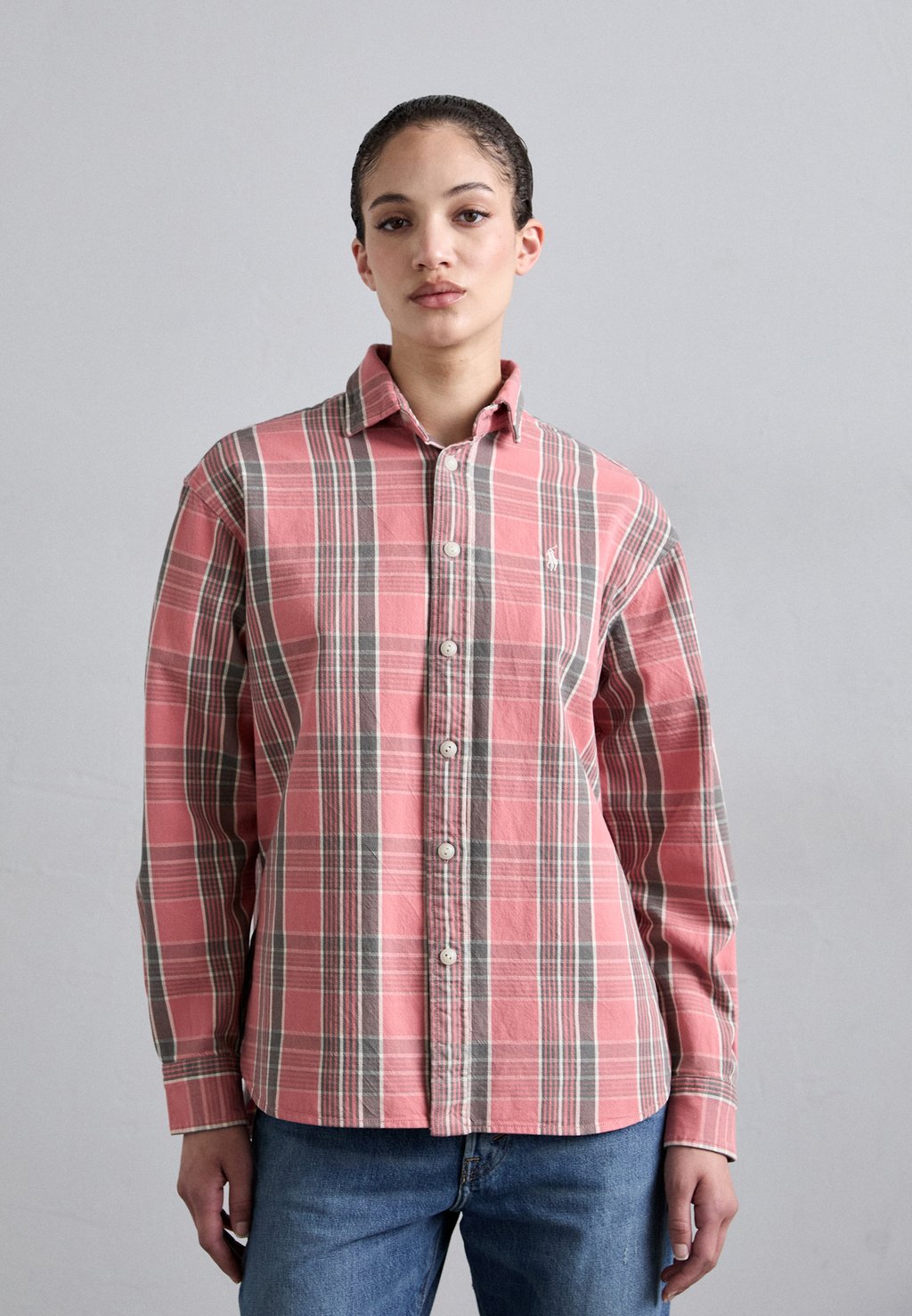 

Блузка на пуговицах LONG SLEEVE BUTTON FRONT Polo Ralph Lauren, розовый