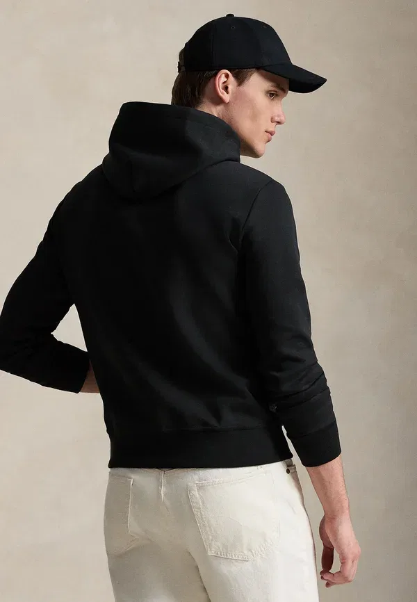 Толстовка с капюшоном двойной вязки Polo Ralph Lauren, черный — фото 3