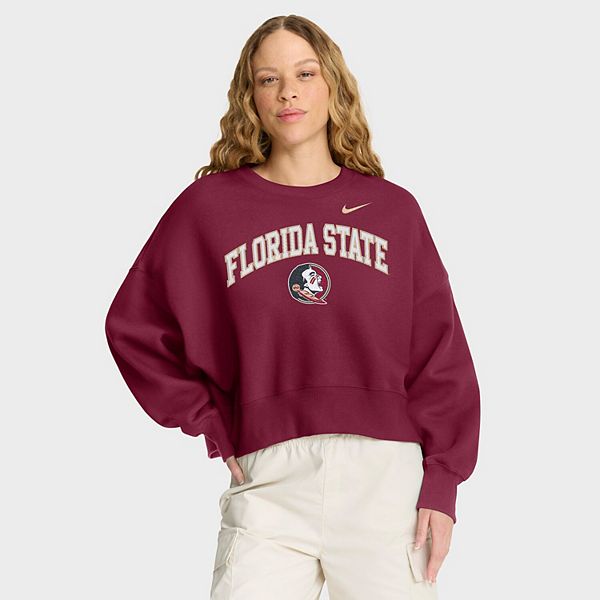 Женский оверсайз худи garnet florida state seminoles phoenix arch Nike