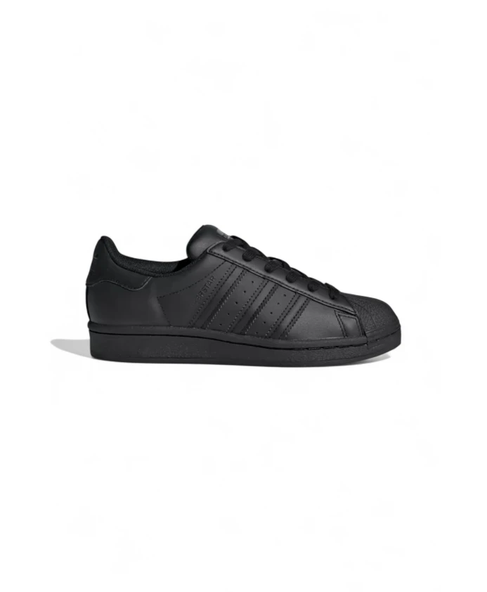 Классические кожаные туфли с резиновой подошвой и шнуровкой. Adidas, черный