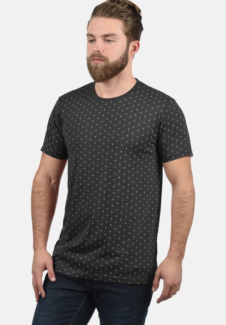

Футболка с принтом SDAARON Solid, цвет dark grey melange