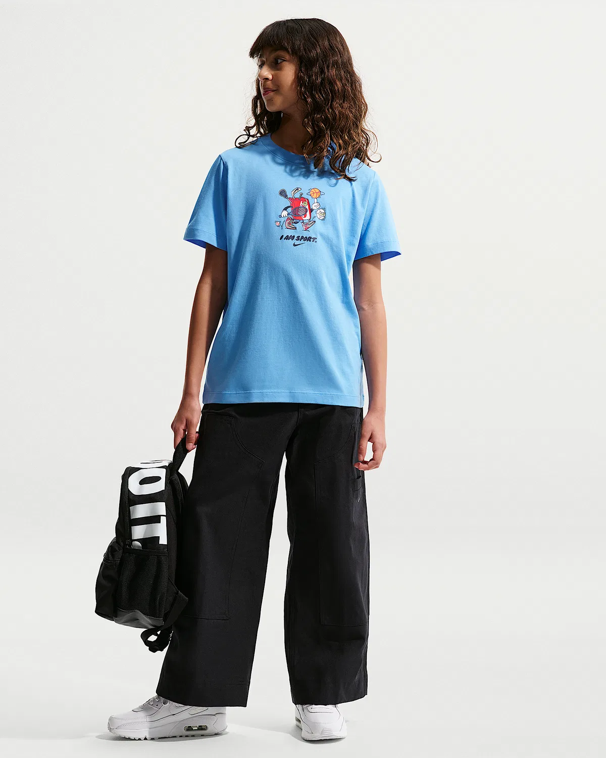 Детская футболка Nike Sportswear, University Blue — фото 4