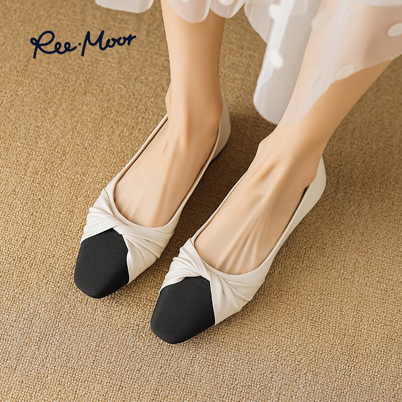 Туфли женские повседневные Women's Casual Shoes Women's Reemoor, бежевый/черный — фото 3