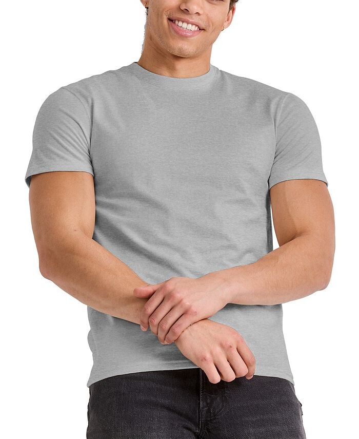 

Мужская футболка Originals Tri-Blend с короткими рукавами Hanes, цвет Gray